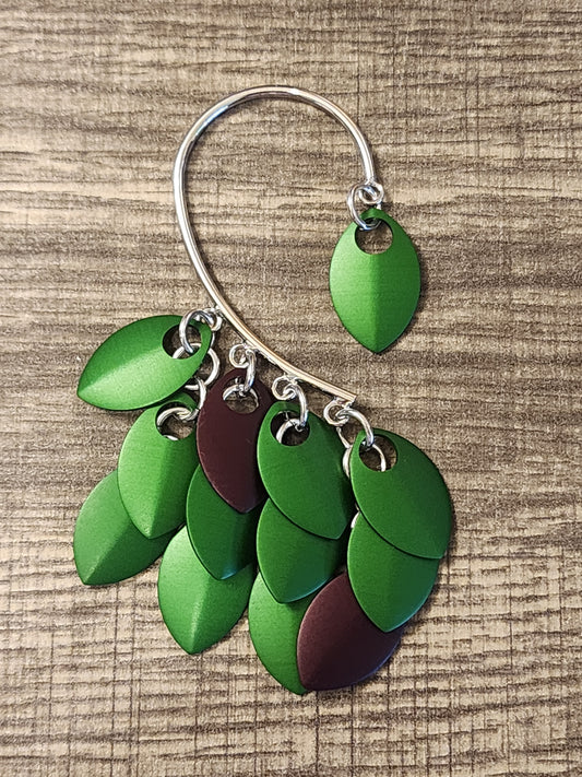 Right Land Brigade Ear Cuff – Guardian Collection (Green and Brown)