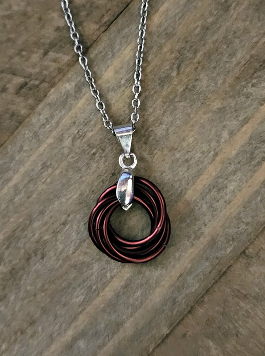 Henna (Brown) Love Knot Pendant