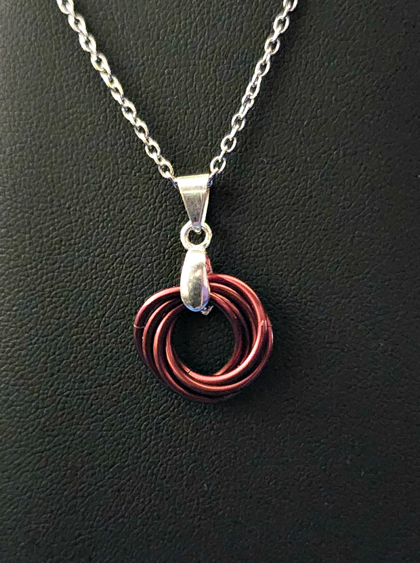 Henna (Brown) Love Knot Pendant