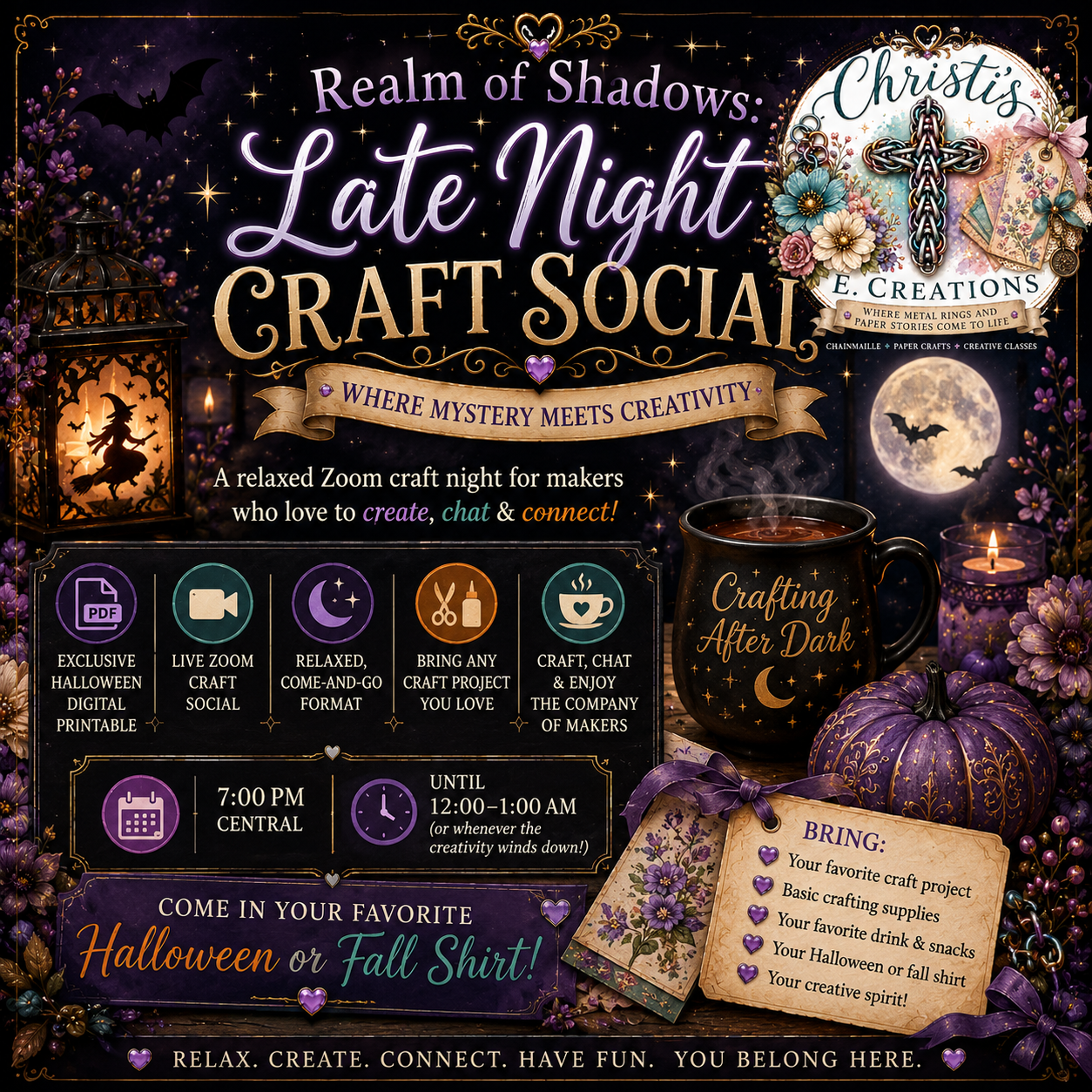 Realm of Shadows: Late Night Craft Social