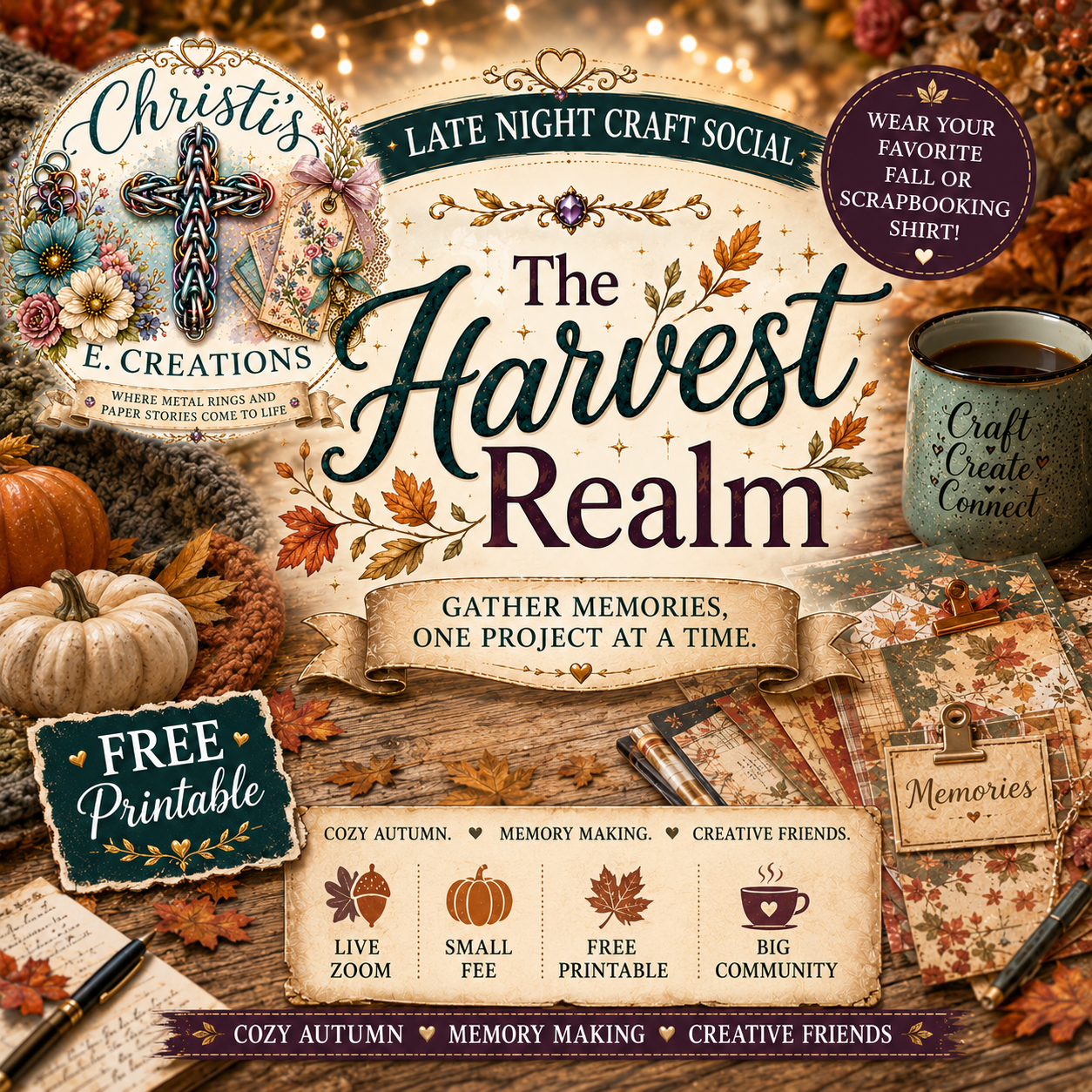 The Harvest Realm: Late Night Craft Social