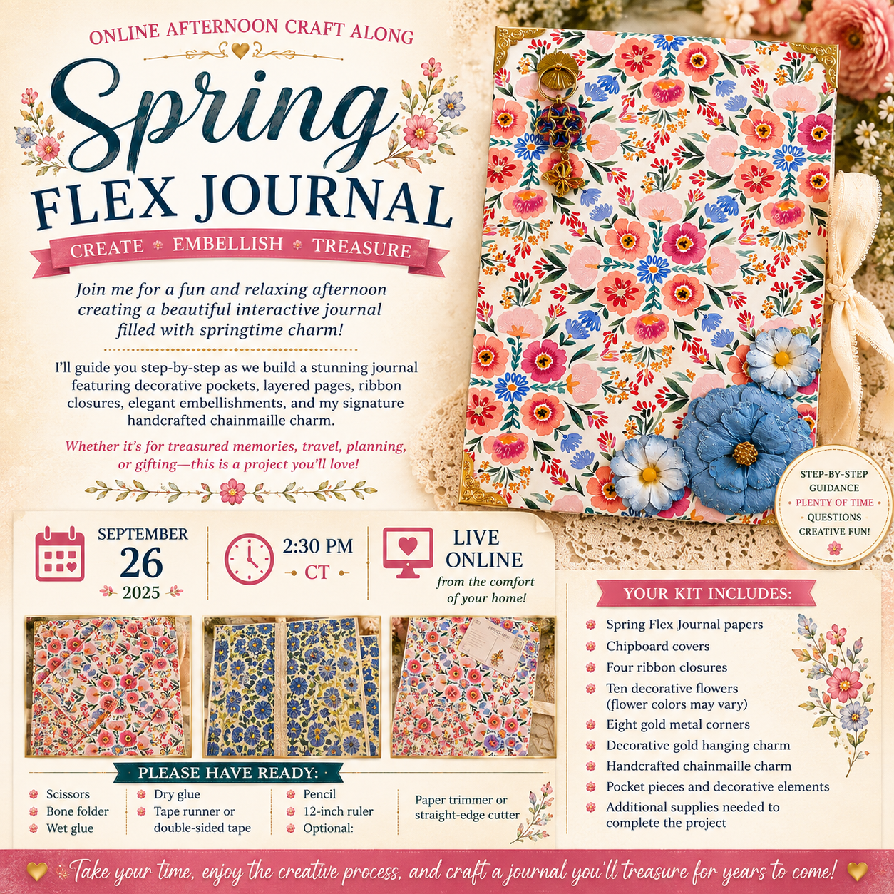 Craft Your Own Spring Flex Journal