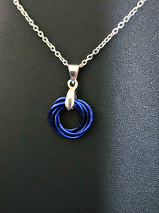 Cobalt (Dark Blue) Love Knot Pendant