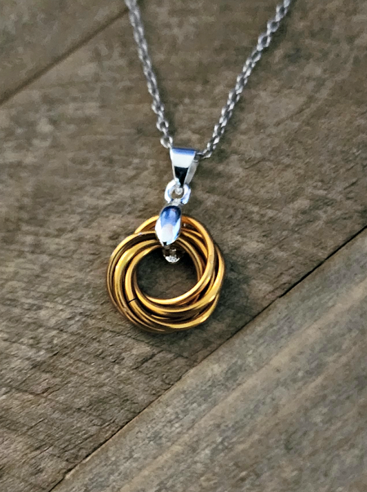 Honey (Gold) Love Knot Pendant