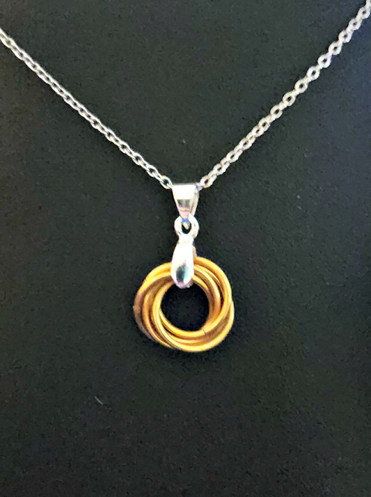 Honey (Gold) Love Knot Pendant