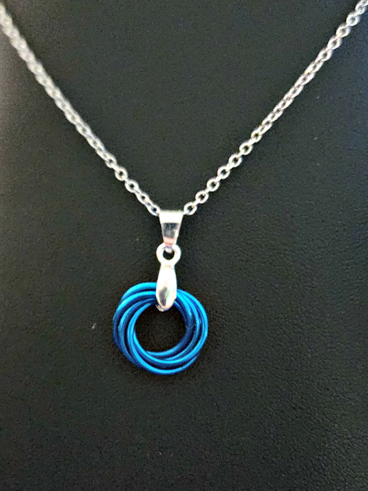 Lapis (Medium Blue) Love Knot Pendant