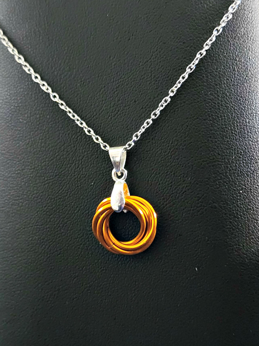 Pumpkin (Orange) Love Knot Pendant