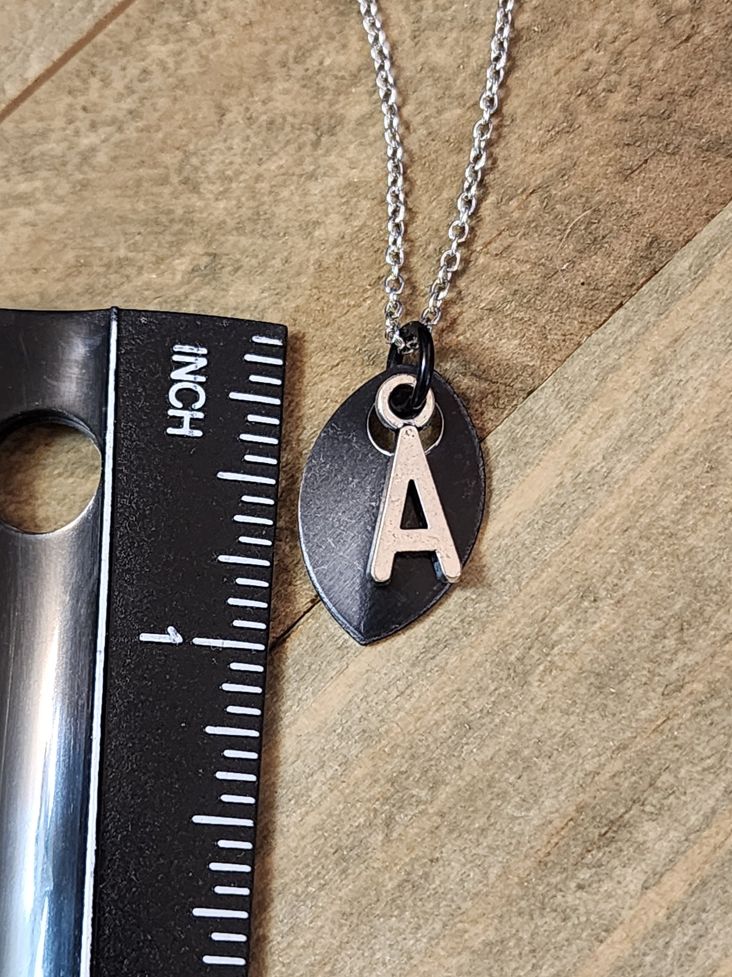Scalemaille Letter A Initial Necklace