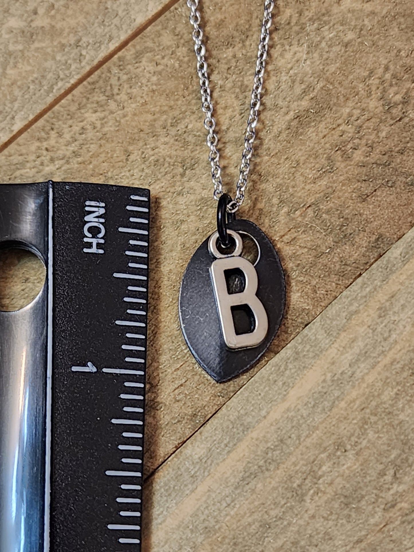 Scalemaille Letter B Initial Necklace