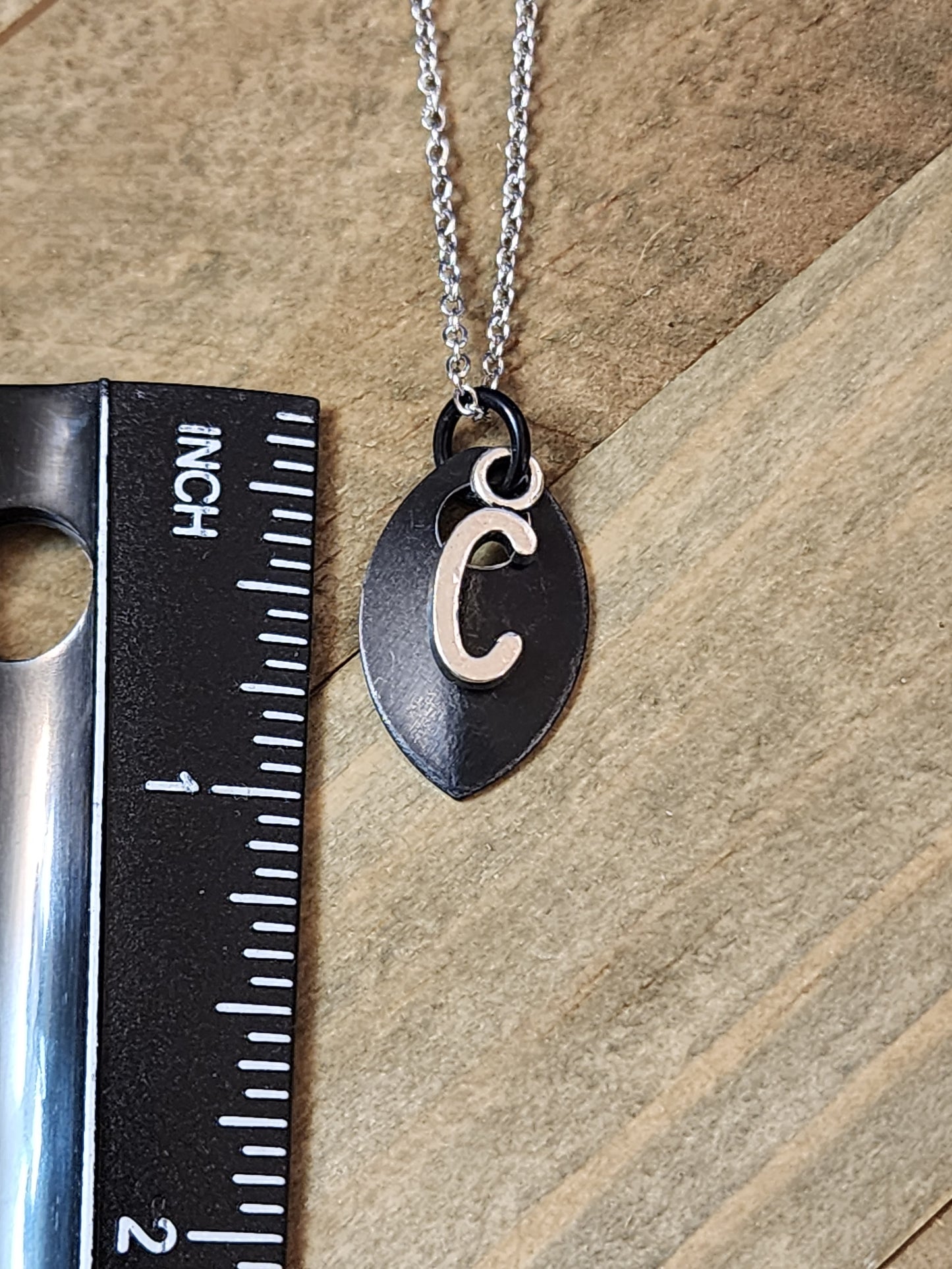 Scalemaille Letter C Initial Necklace