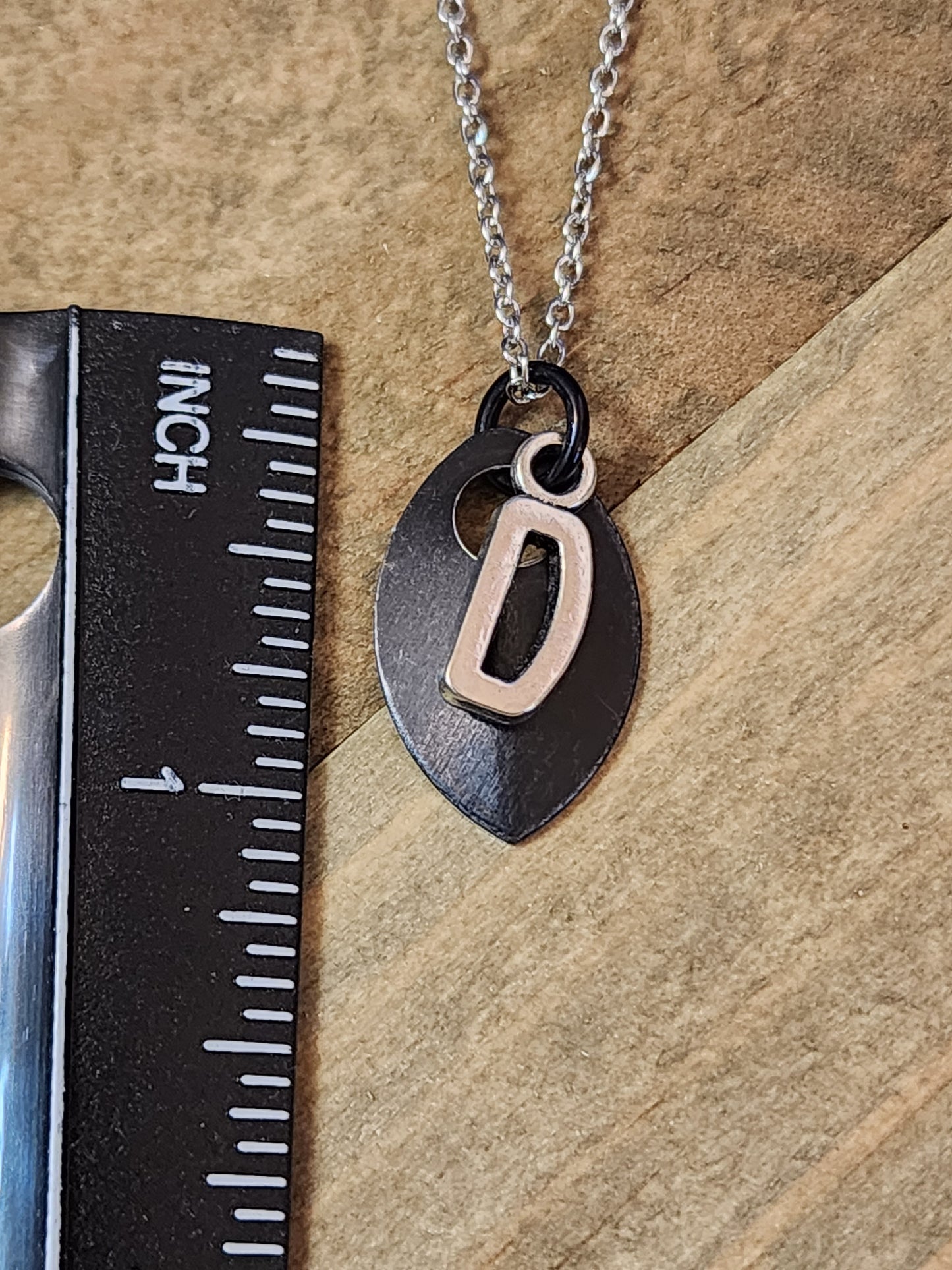 Scalemaille Letter D Initial Necklace