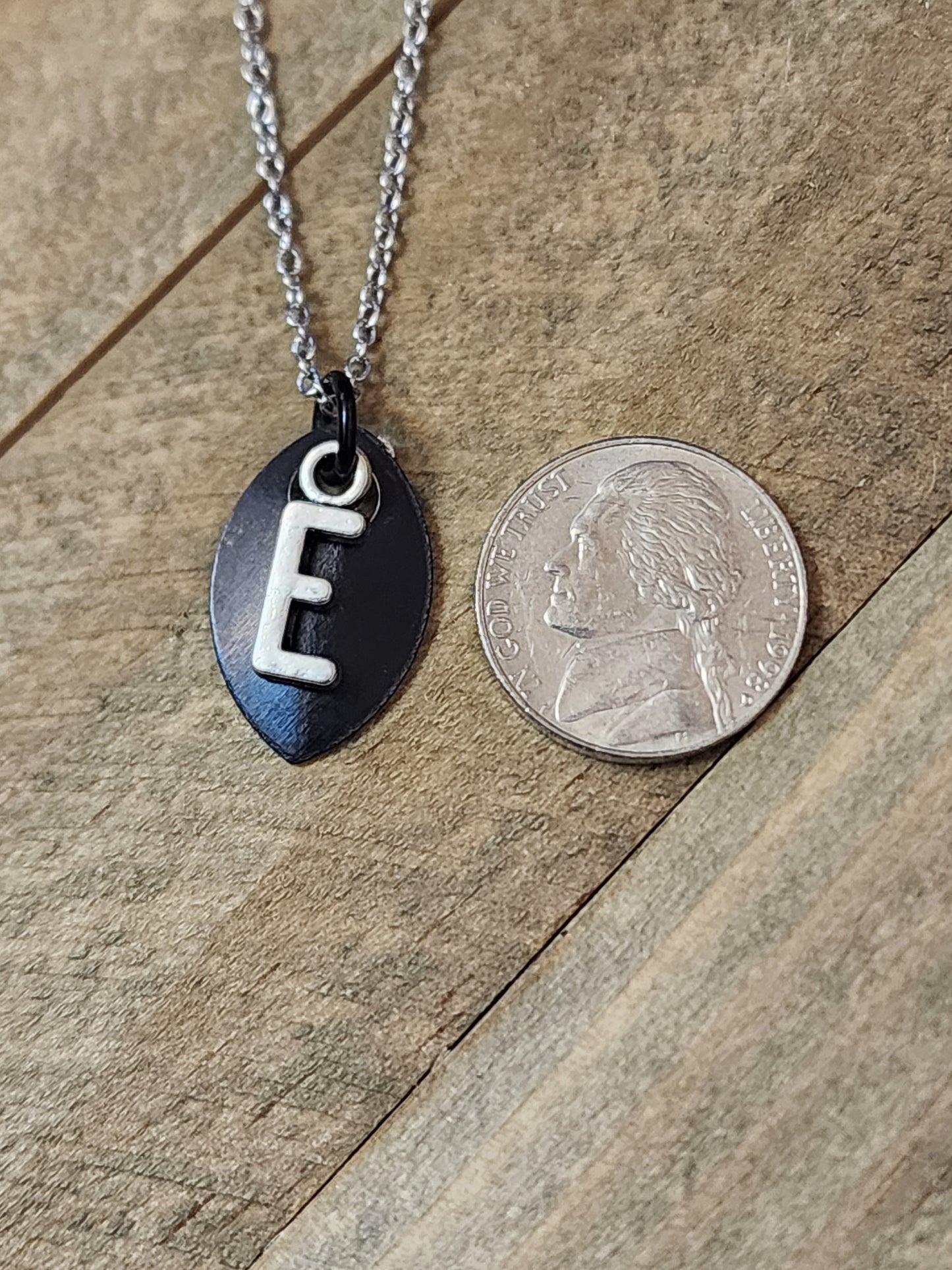 Scalemaille Letter E Initial Necklace