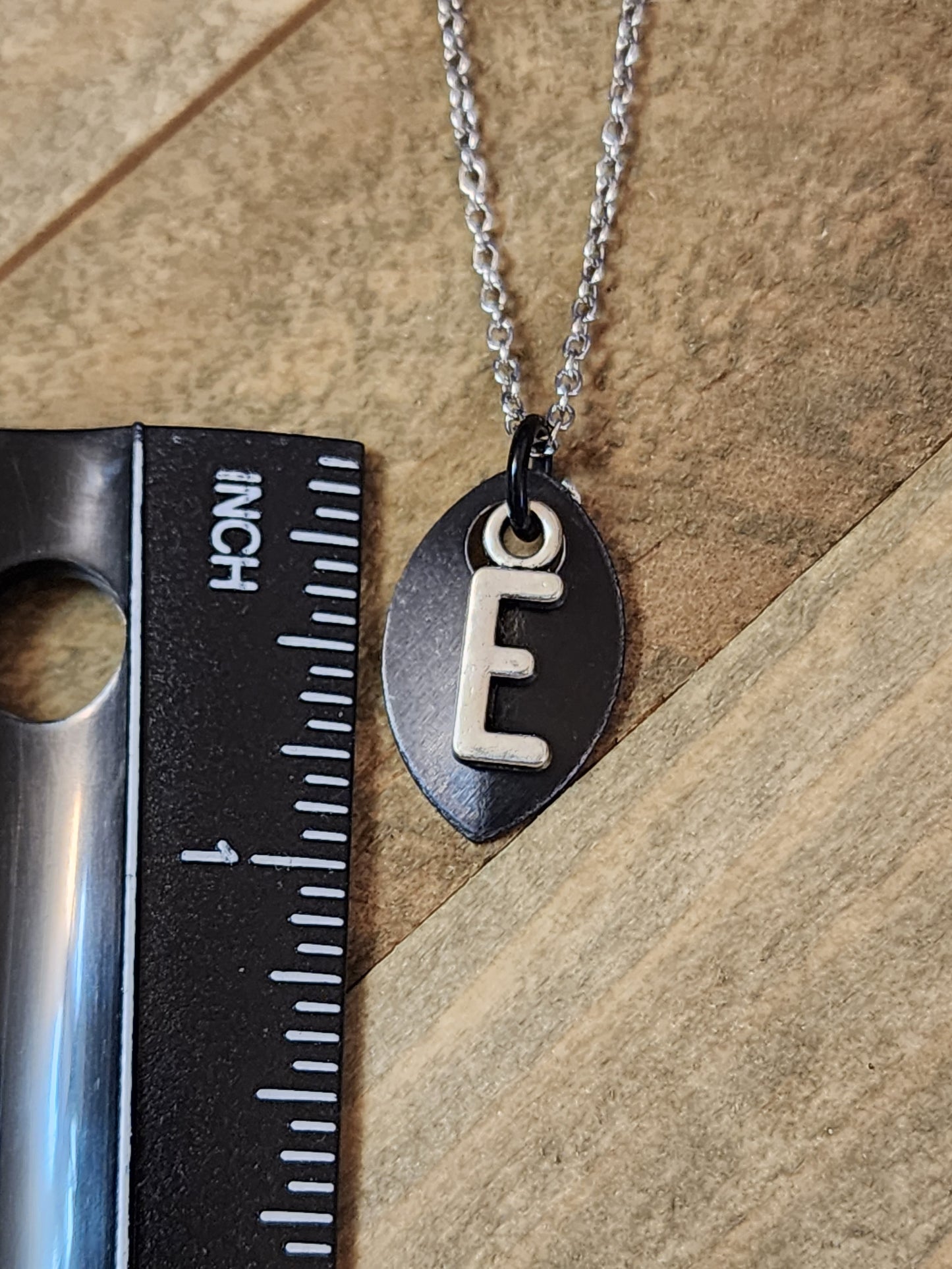 Scalemaille Letter E Initial Necklace