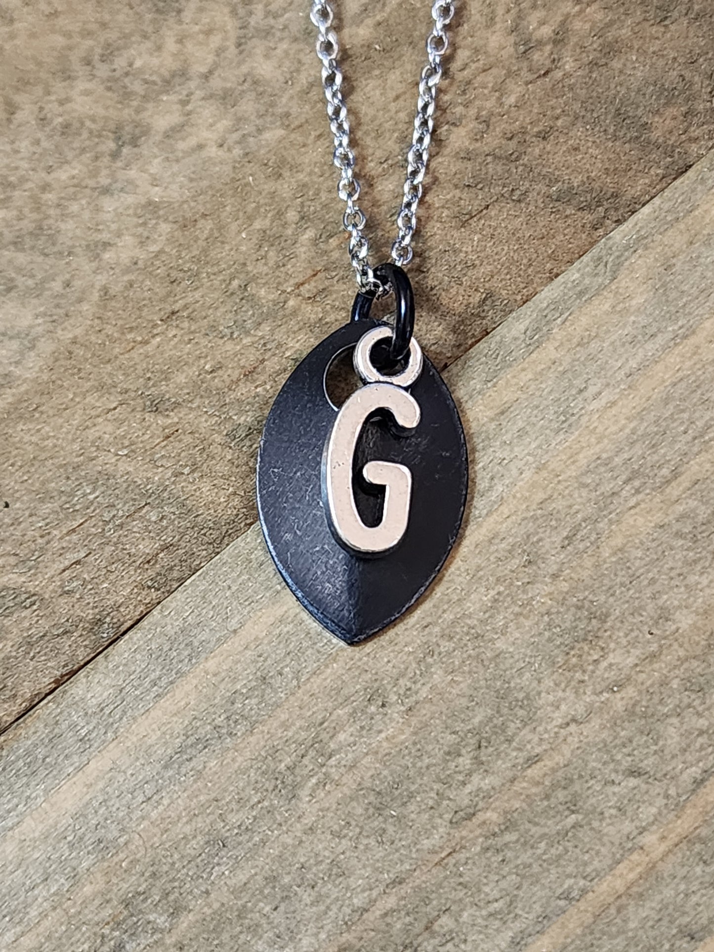 Scalemaille Letter G Initial Necklace