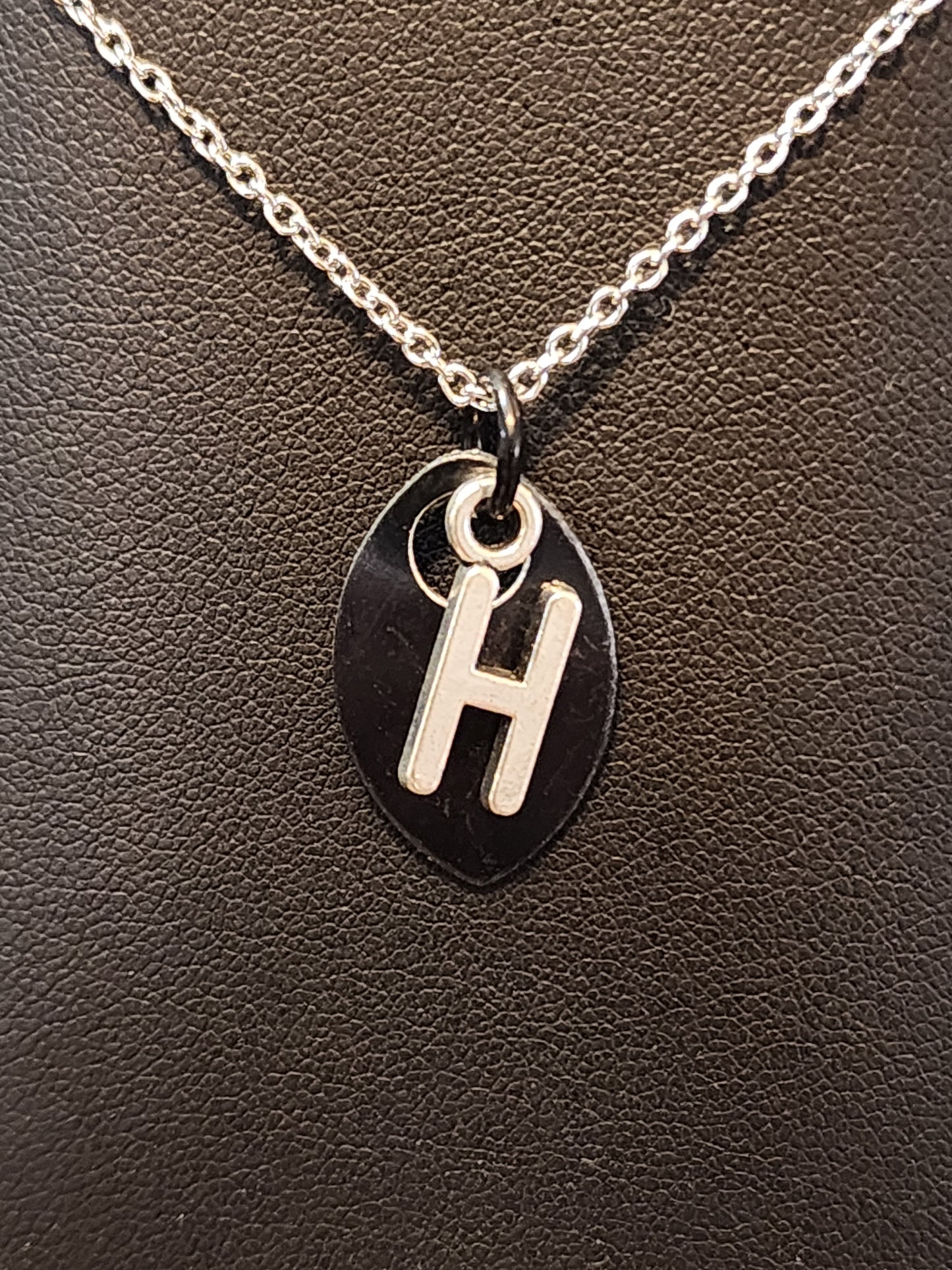 Scalemaille Letter H Initial Necklace