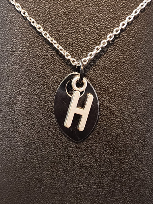 Scalemaille Letter H Initial Necklace