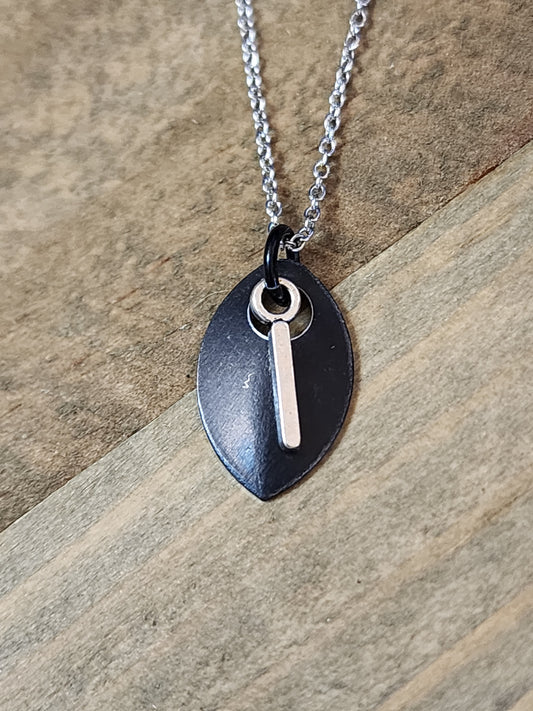 Scalemaille Letter I Initial Necklace