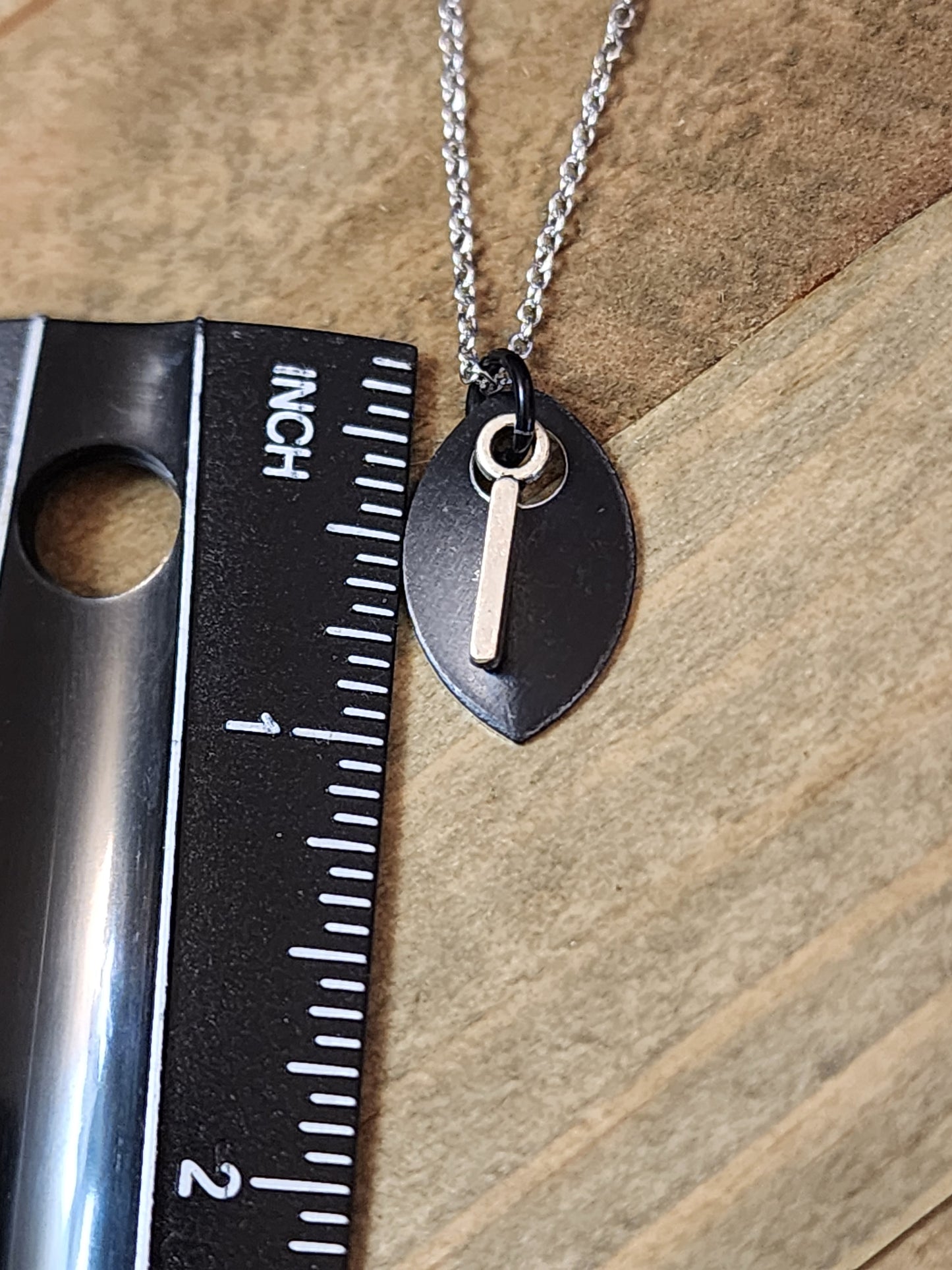 Scalemaille Letter I Initial Necklace