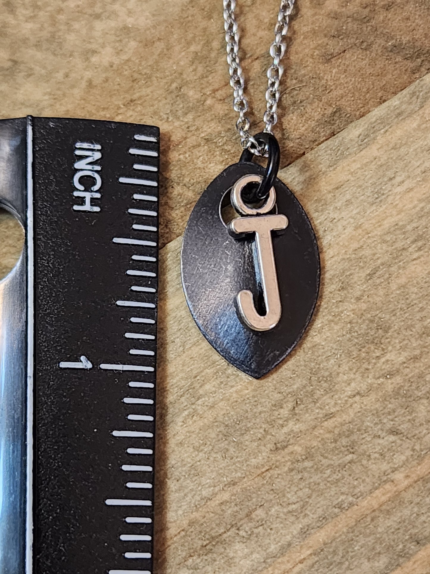 Scalemaille Letter J Initial Necklace