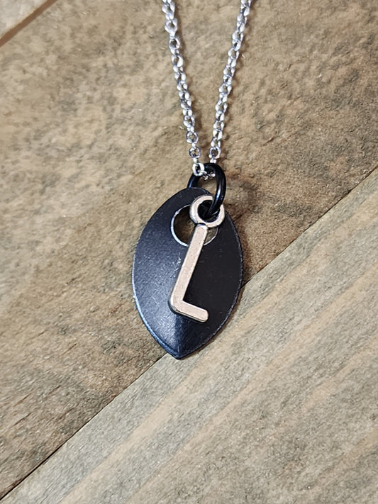 Scalemaille Letter L Initial Necklace