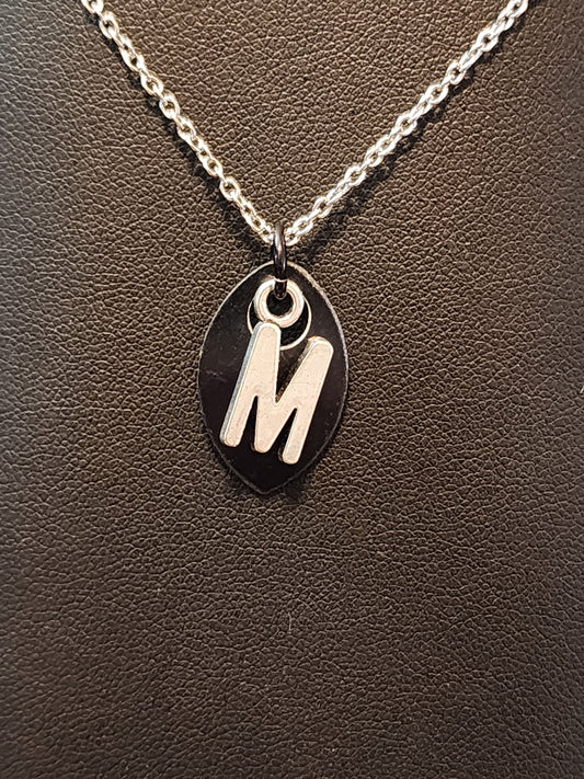 Scalemaille Letter M Initial Necklace