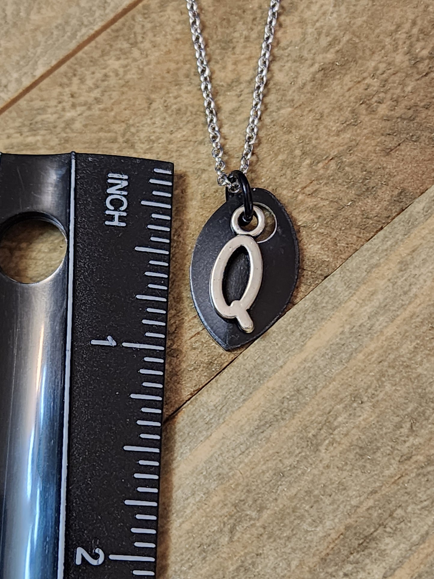 Scalemaille Letter Q Initial Necklace
