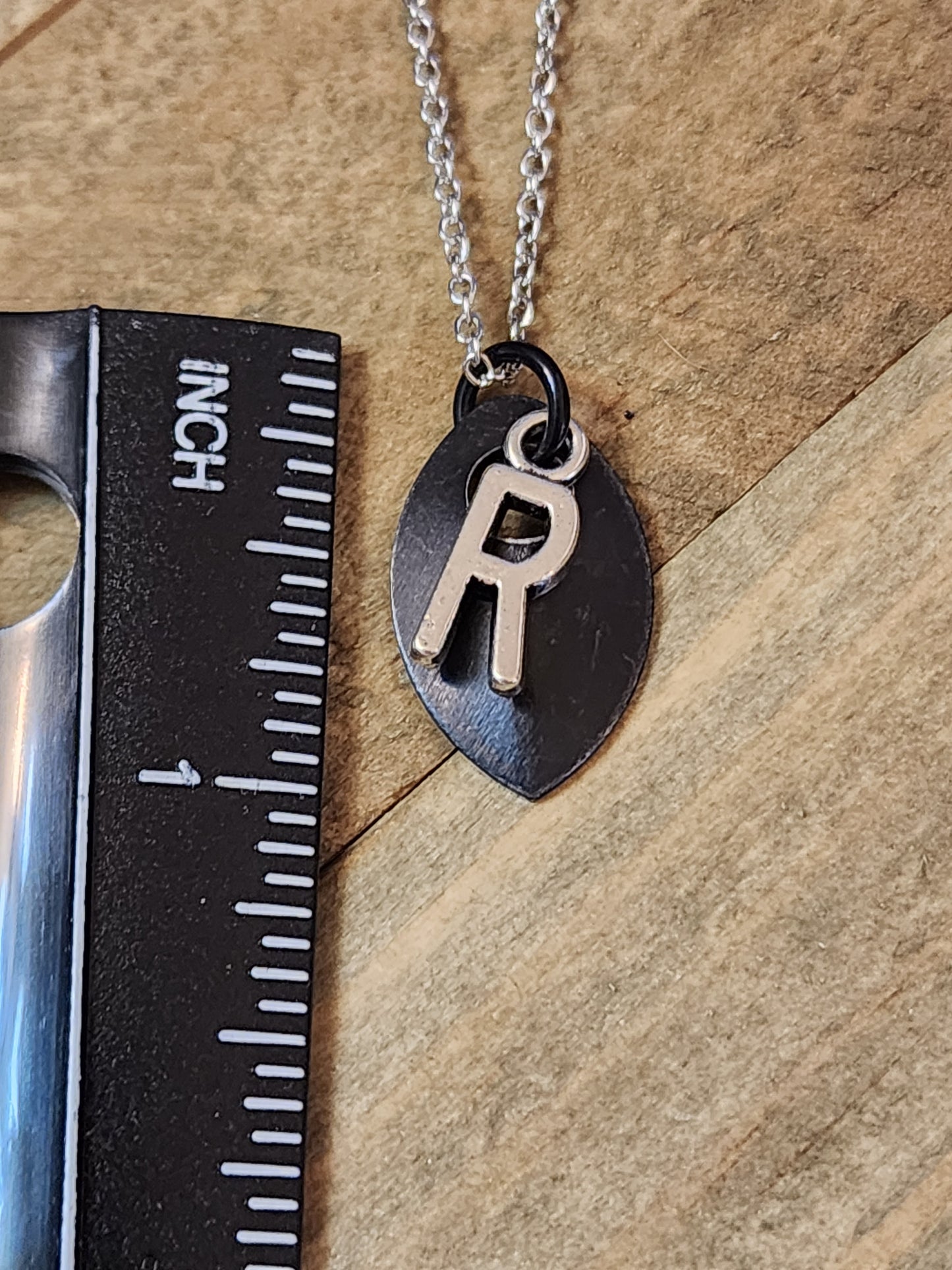 Scalemaille Letter R Initial Necklace
