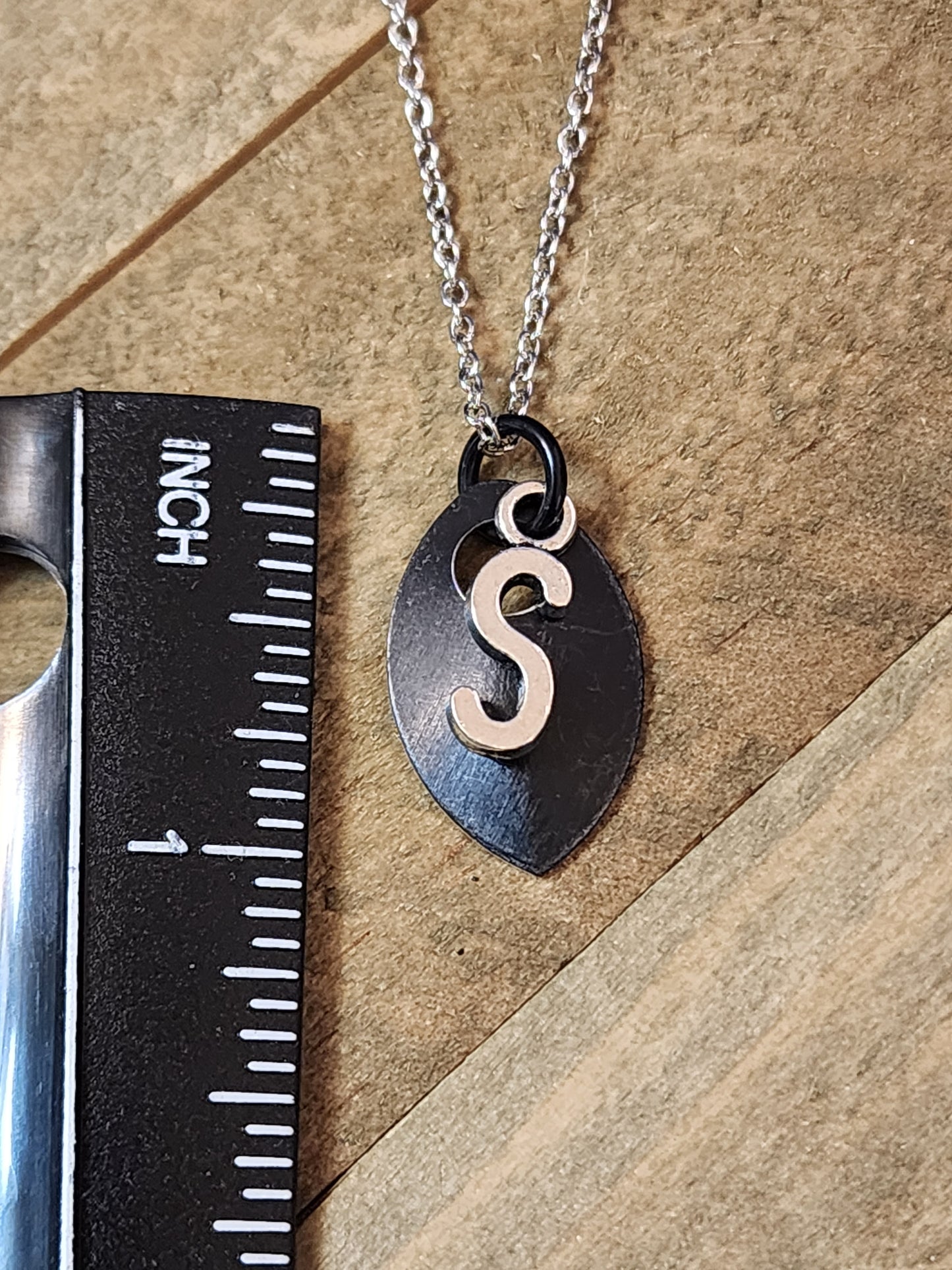 Scalemaille Letter S Initial Necklace