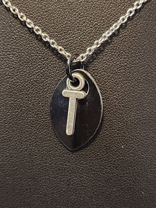 Scalemaille Letter T Initial Necklace