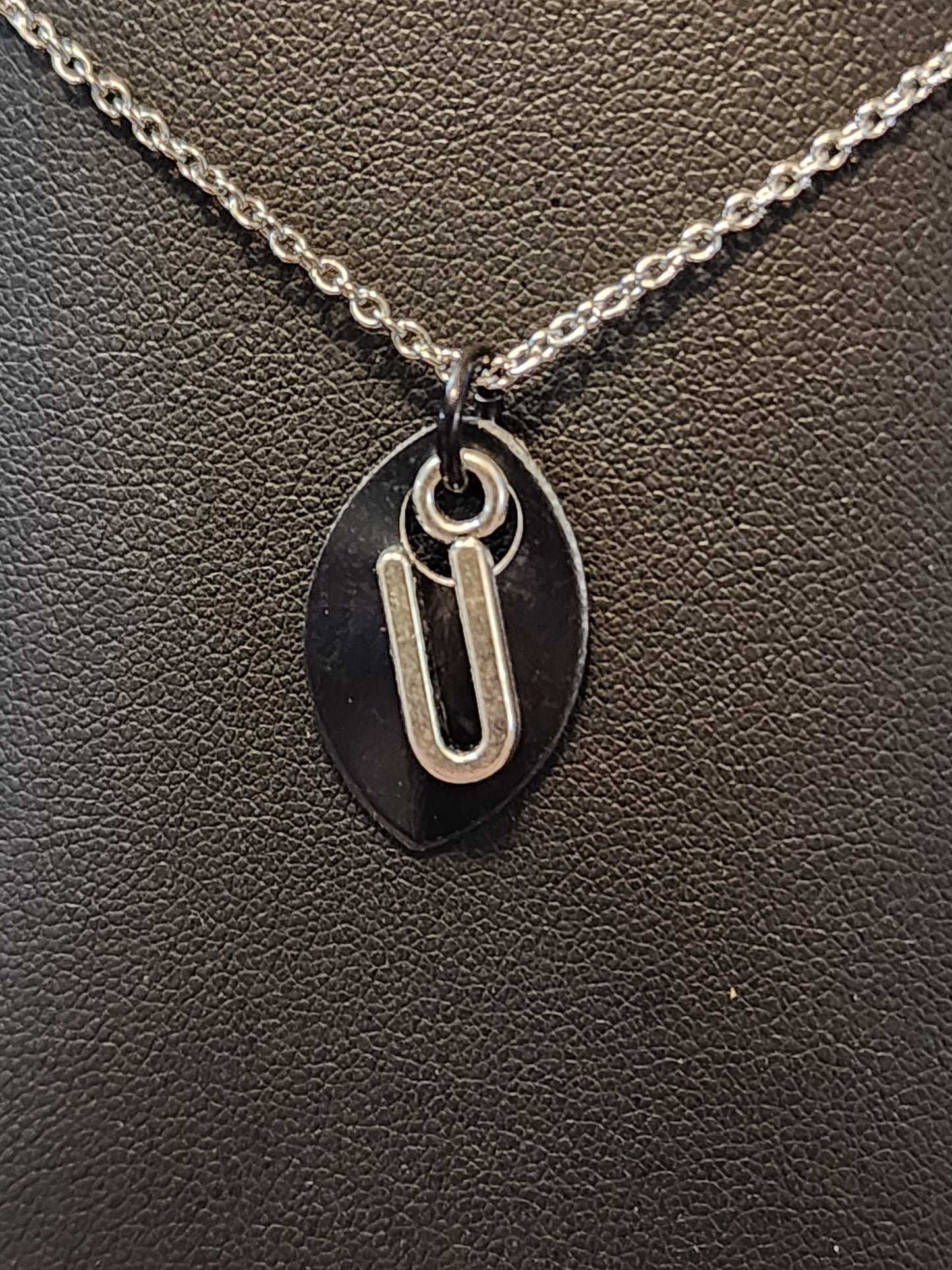 Scalemaille Letter U Initial Necklace