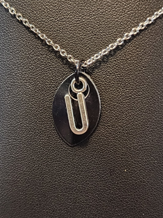 Scalemaille Letter U Initial Necklace