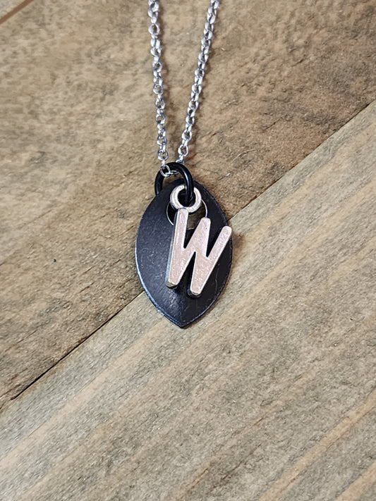 Scalemaille Letter W Initial Necklace