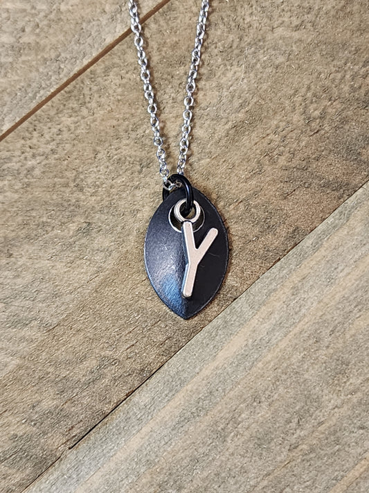 Scalemaille Letter Y Initial Necklace