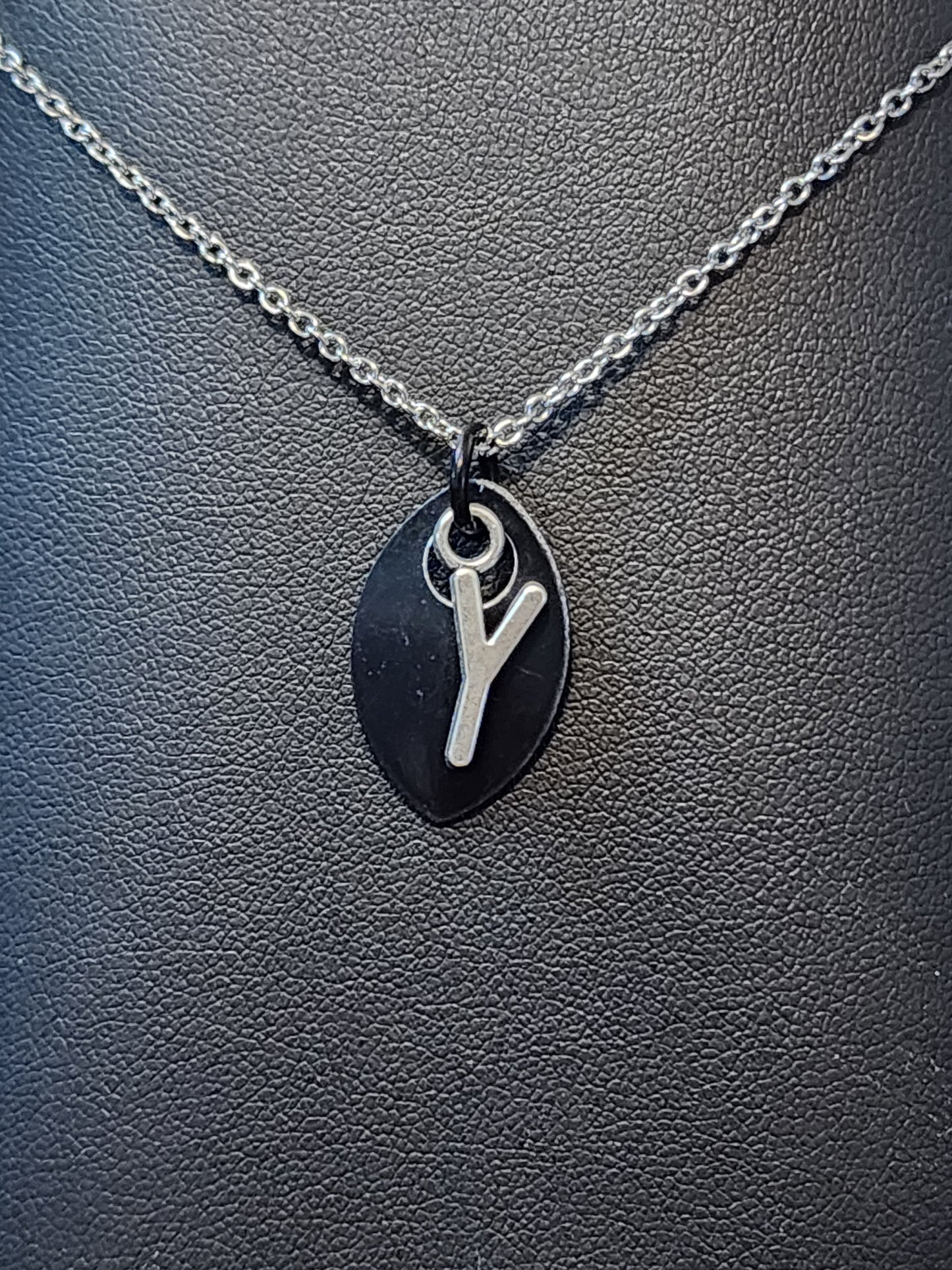 Scalemaille Letter Y Initial Necklace