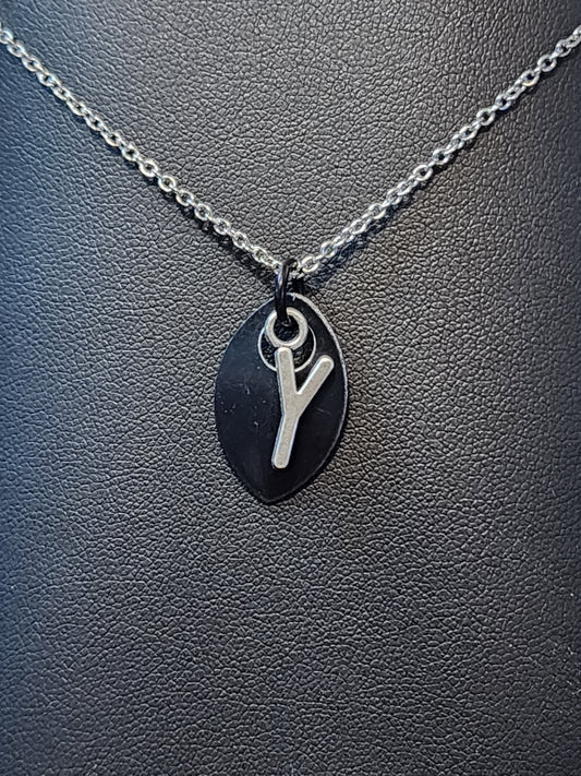 Scalemaille Letter Y Initial Necklace