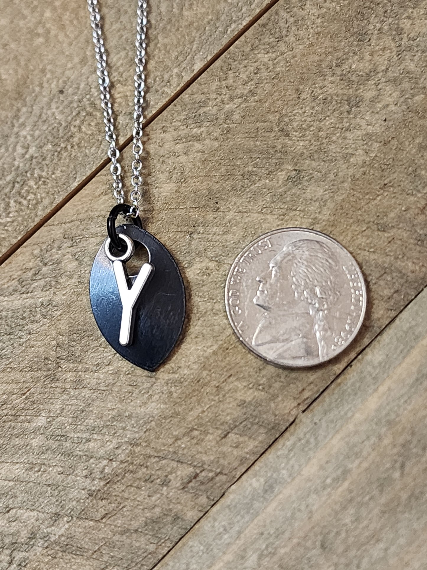 Scalemaille Letter Y Initial Necklace