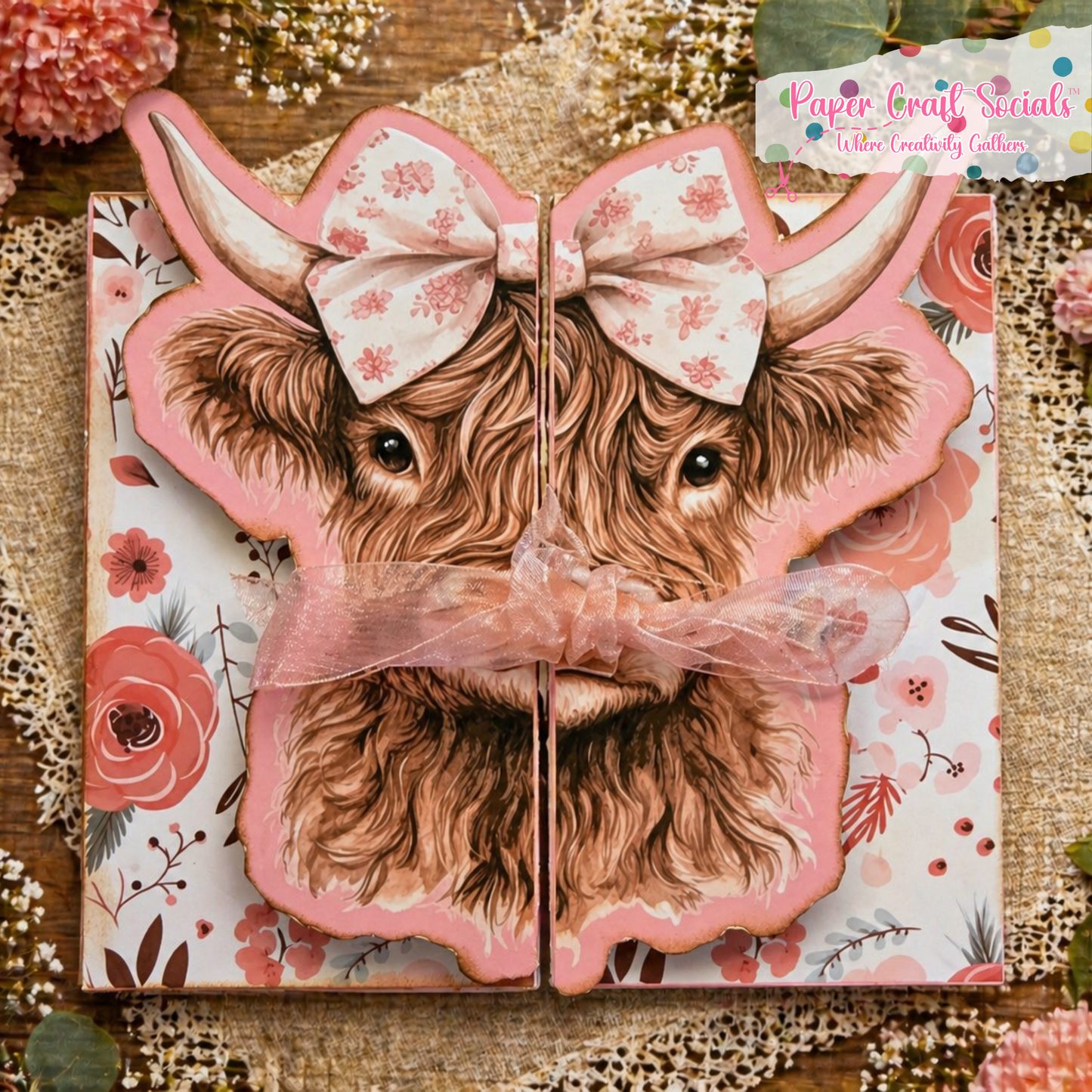 Mooo-ments In Time: Highland Cow Journal Paper Kit