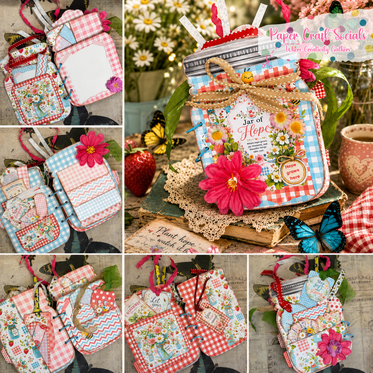 Jar of Hope Junk Journal – Paper Craft Socials (Paper Kit)