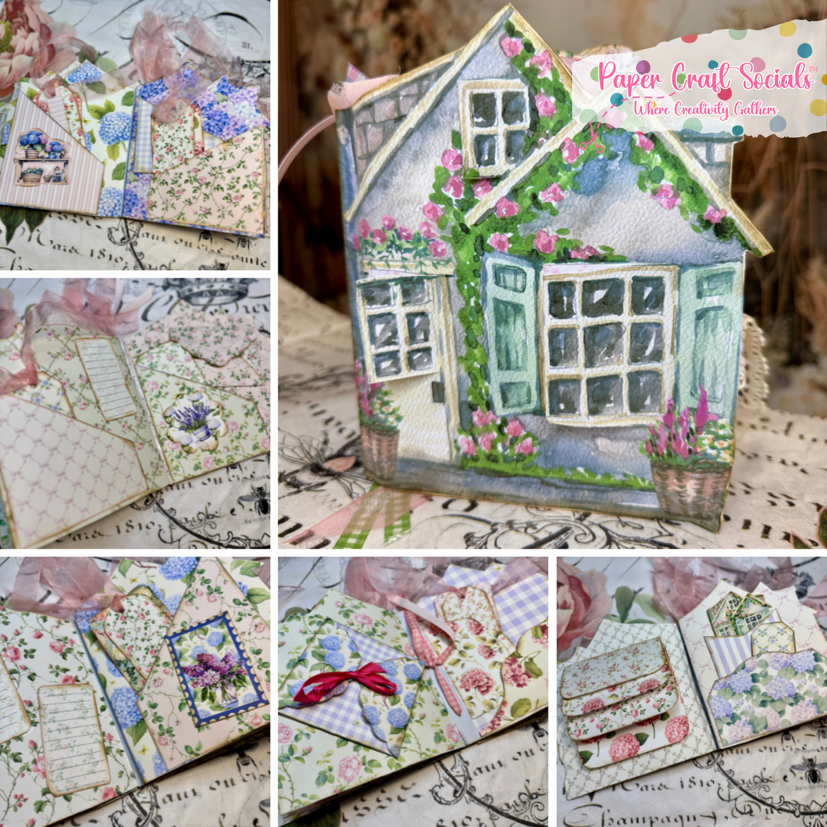 Lil Cottage Junk Journal – Paper Craft Socials (Paper Only)