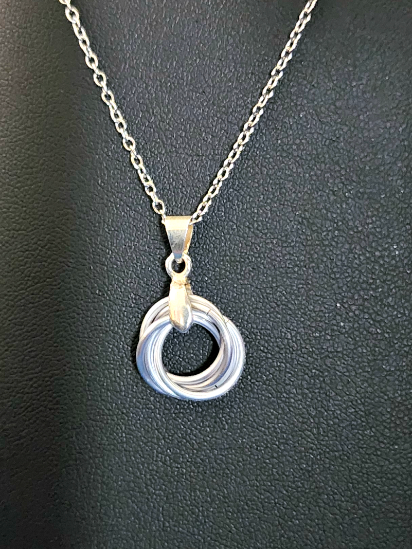 Platinum (Silver) Love Knot Pendant