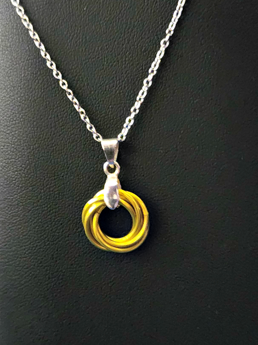 Canary (Yellow) Love Knot Pendant
