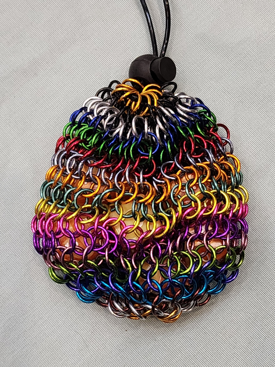 Rainbow Chainmaille Pouch (Dice Bag)