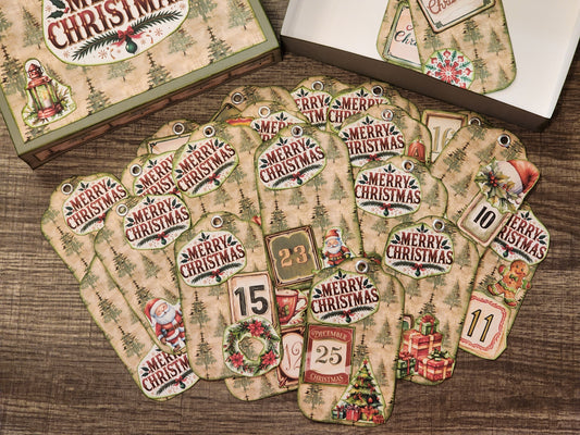 Advent Calendar Tags Paper Craft Kit
