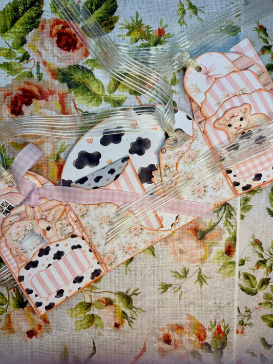 Lil’ Moo-La “Mona” Highland Cow 3D Card Kit – Paper Craft Socials  (paper only)