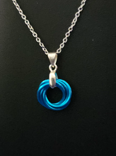 Load image into Gallery viewer, Maui Blue (Bright Blue) Love Knot Pendant
