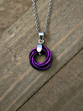 Load image into Gallery viewer, Violet (Bright Purple) Love Knot Pendant
