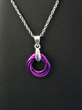 Load image into Gallery viewer, Violet (Bright Purple) Love Knot Pendant
