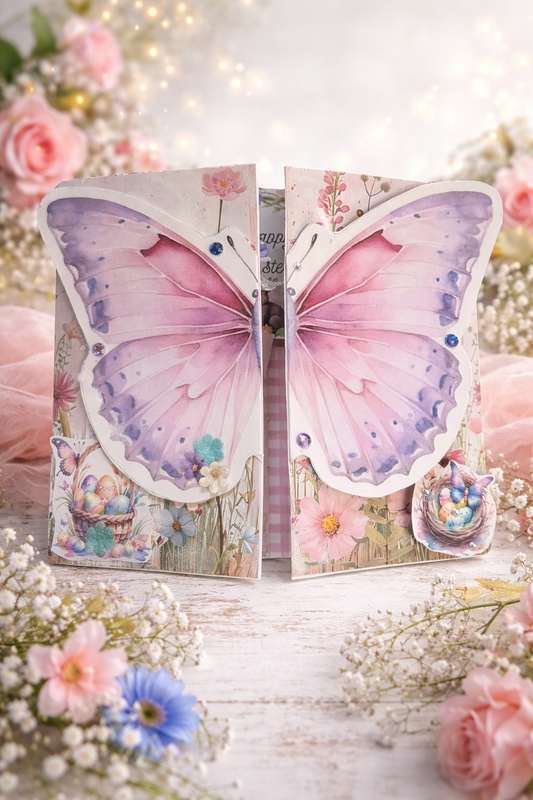 Spring & Easter Workshop Butterfly Fantasies 3D Folio Card – Easter Edition March 14, 2026 4pm