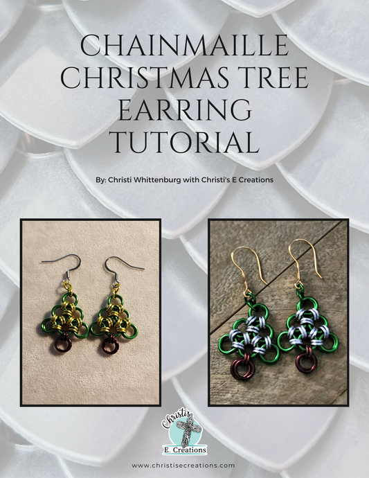 Chainmaille Christmas Tree Pendant/Earring Digital Dowload PDF Tutorial