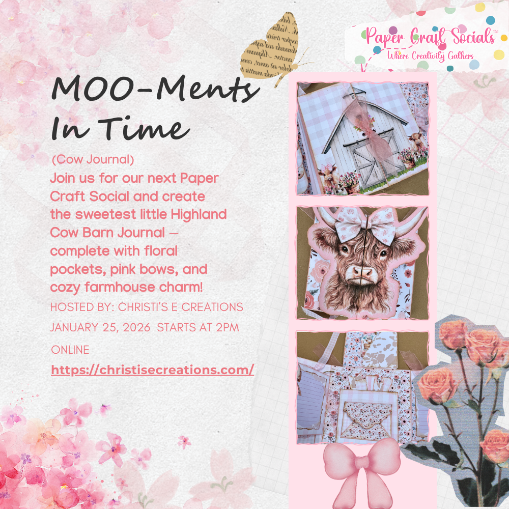 Online MOO-Ments In Time Bucket List Barn Journal Class Jan. 25, 2026